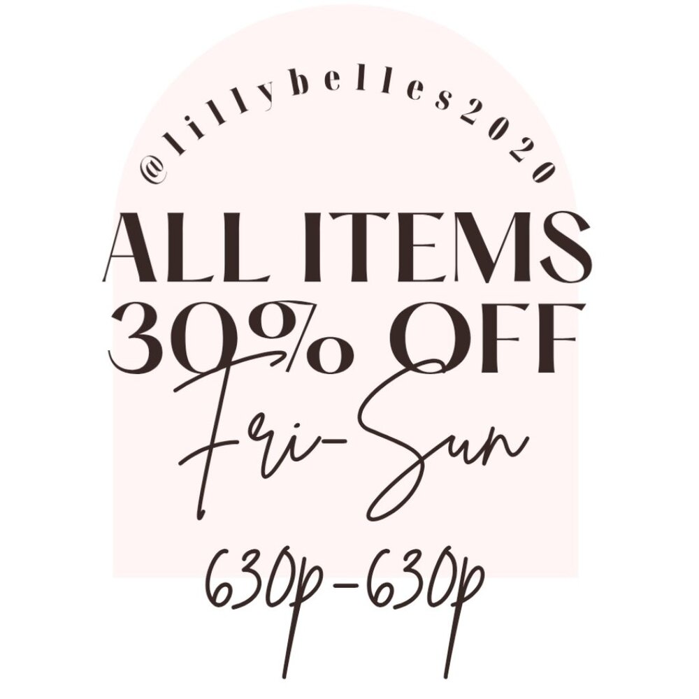 LillyBelle's Vintage Boutique SALE YHIS WEEKEND 30% OFF EVERYTHING!